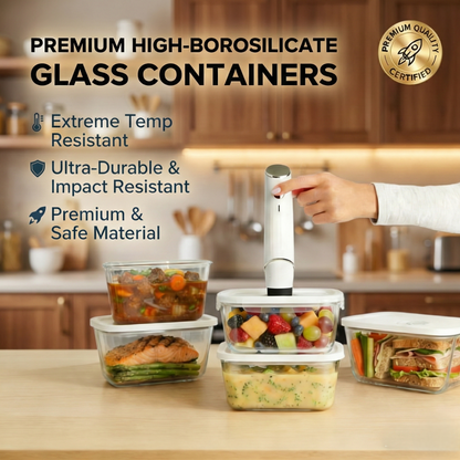 VACU™  Handheld Vacuum Sealer & Food Storage Bundle – Keep Groceries Fresh 5X Longer